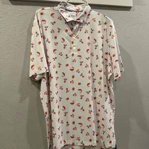 Men’s golf Johnnie O polo sz xl- Gallery Logo worn 1x